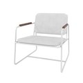 Manhattan Comfort Whythe Low Accent Chair 2.0 in White AC-5PZ-208